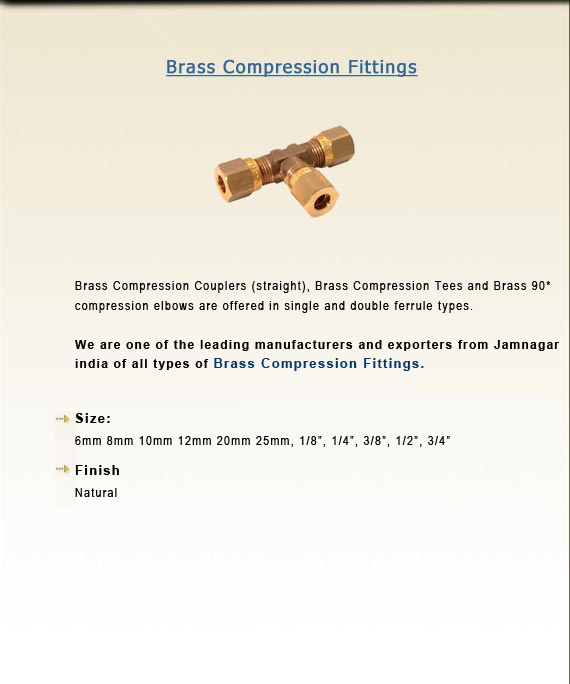 Brass Compression Fittings 